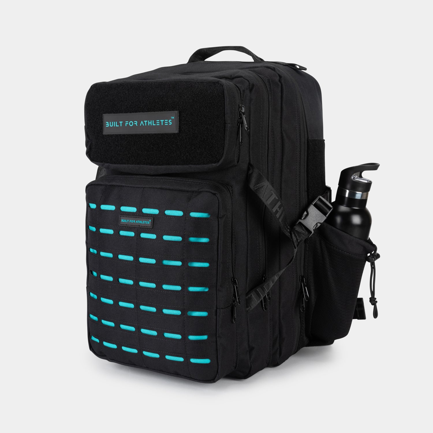 Large Black & Aqua 45L Gym Backpack