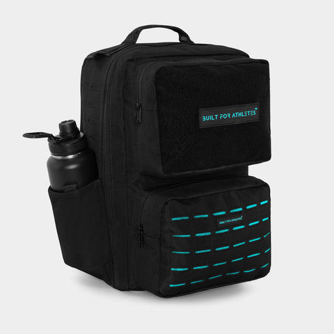 Sac à dos d'entraînement noir et bleu turquoise