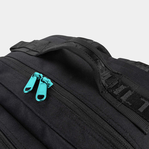 Black & Aqua Hybrid Backpack 35L
