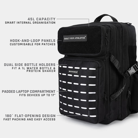 Großer einfarbiger Sportrucksack