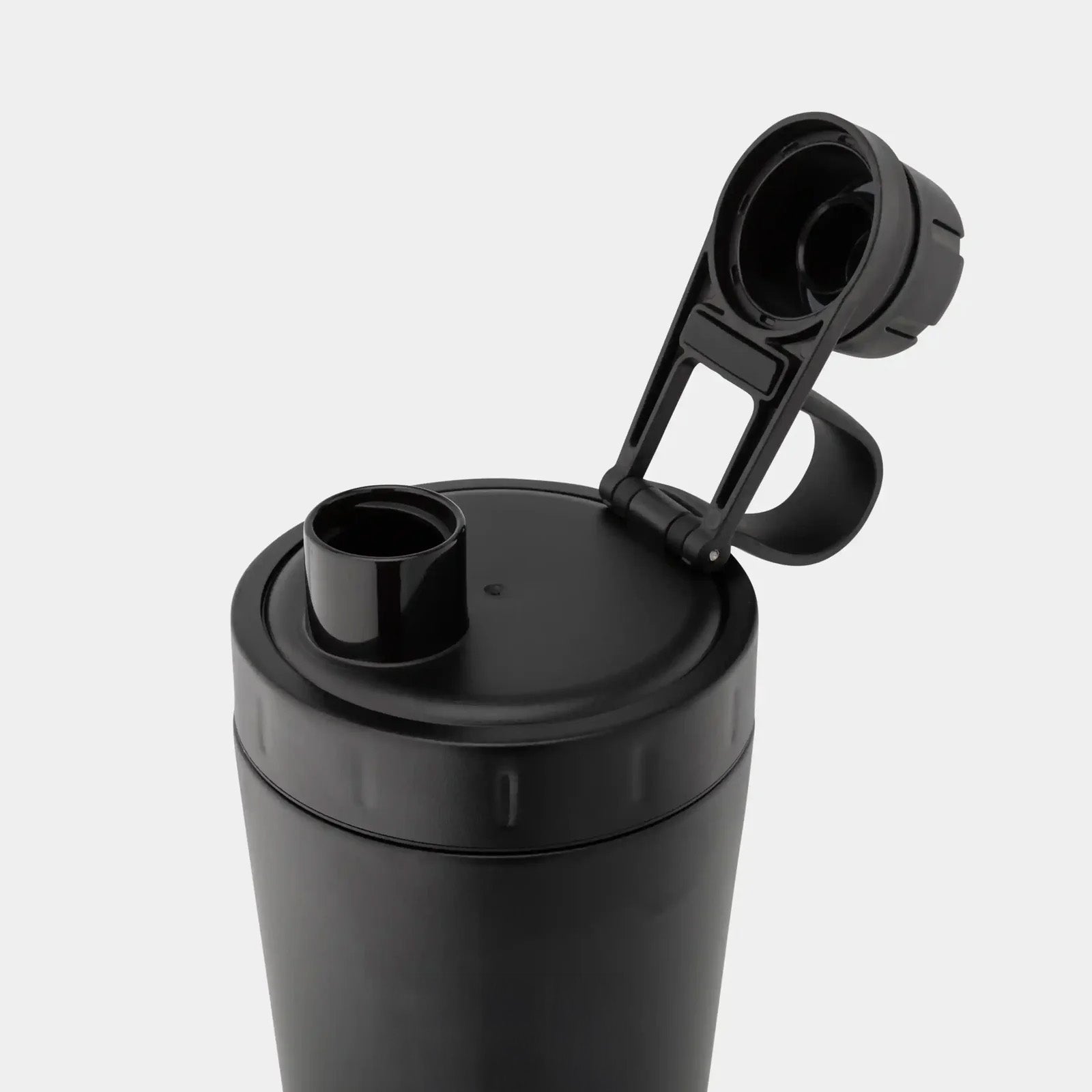 Stainless Steel Metal Black Protein Shaker - 600ML
