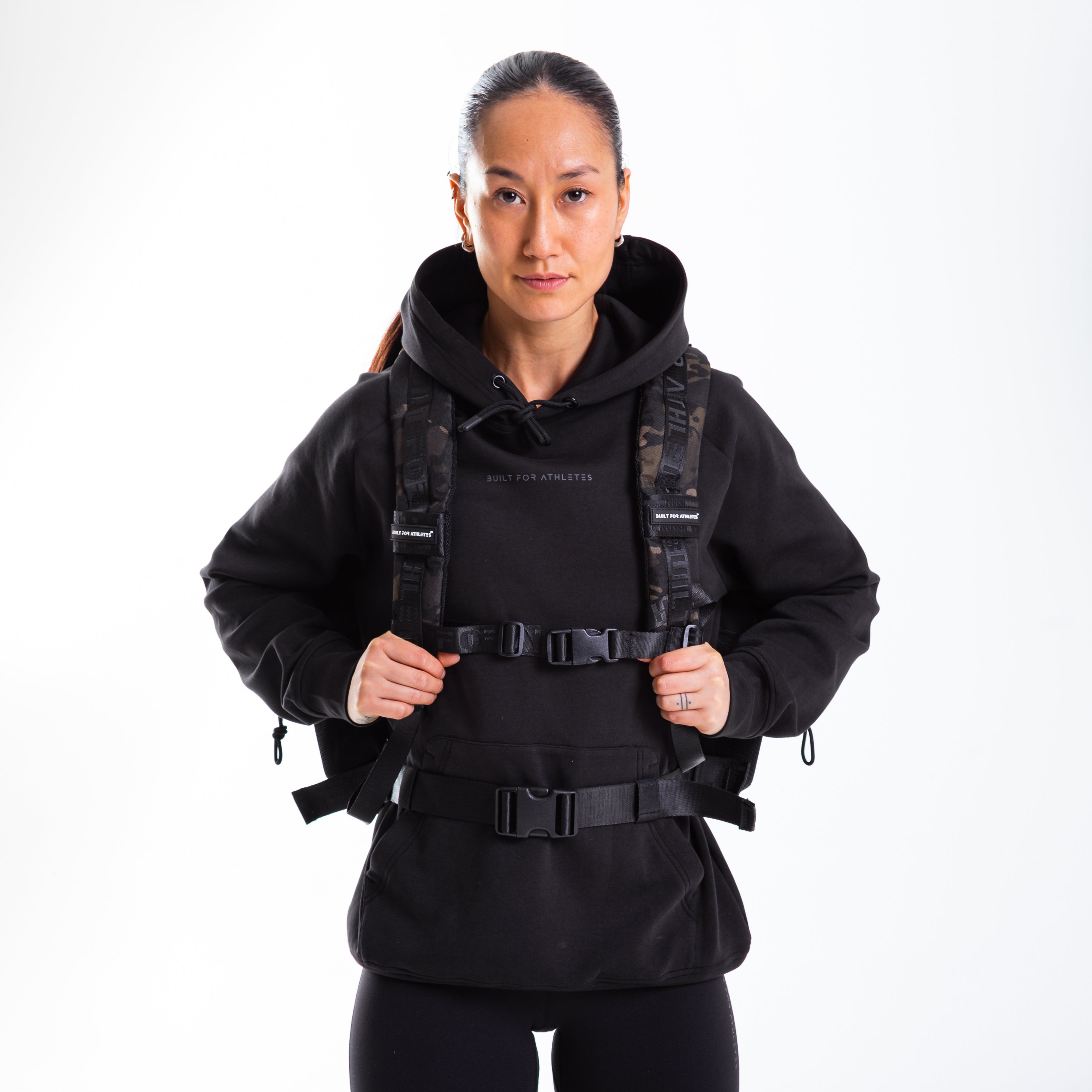 Large Black Camo 45L Gym Backpack