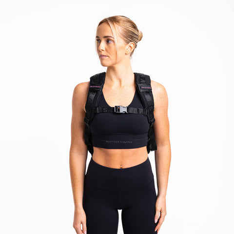 Black & Pink Gym Backpack 25L