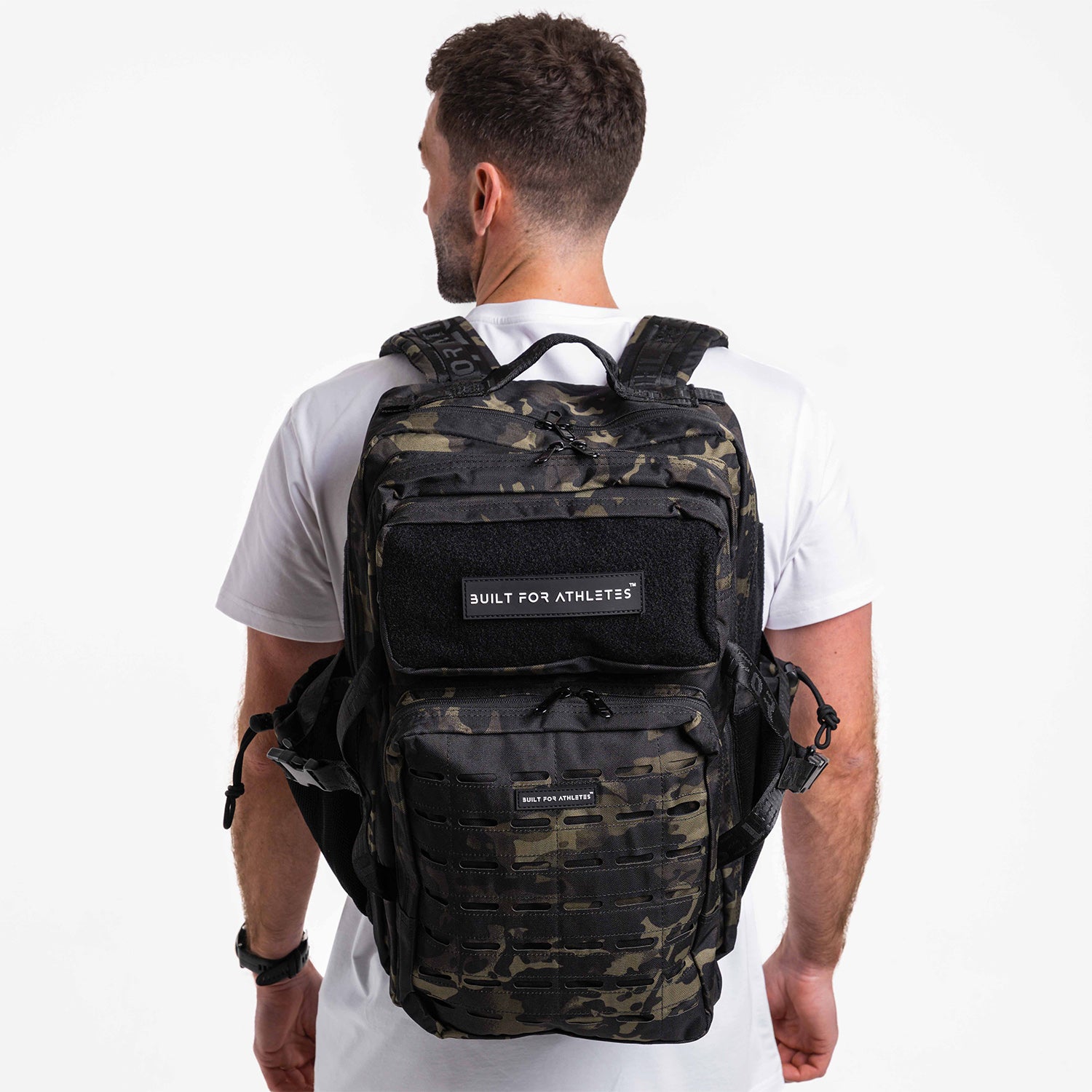 Large Black Camo 45L Gym Backpack