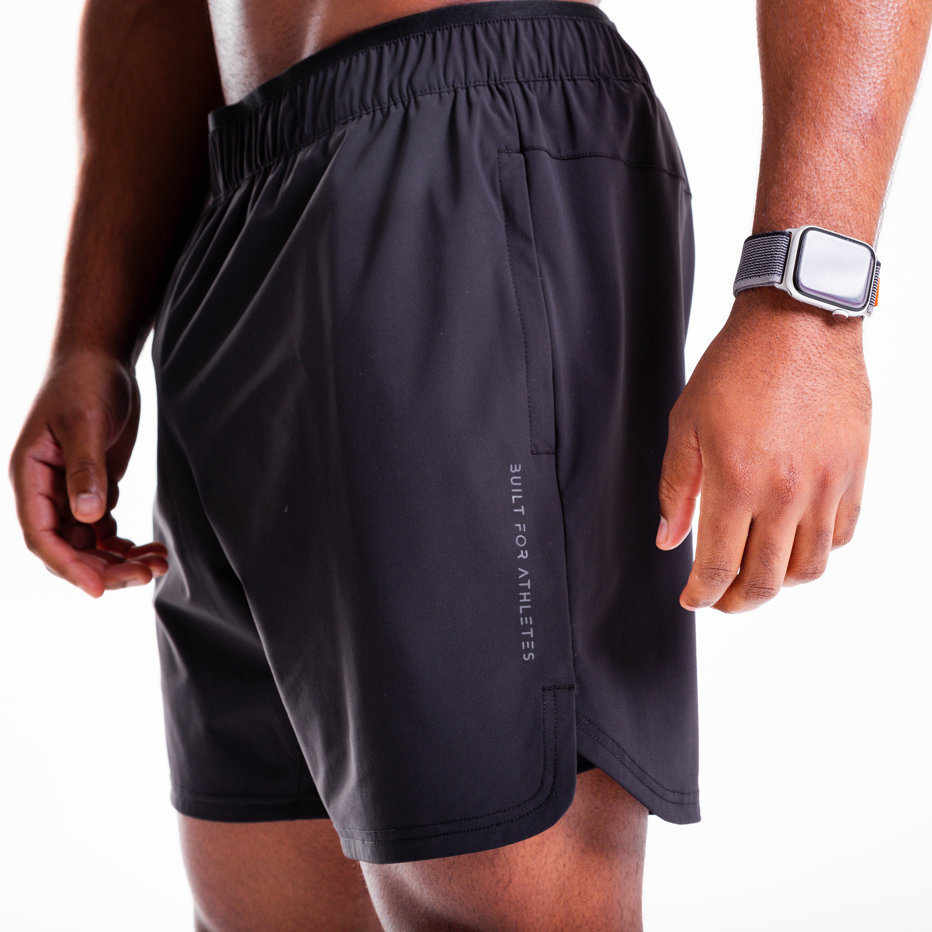 Men's Black 2-in-1 Training Shorts