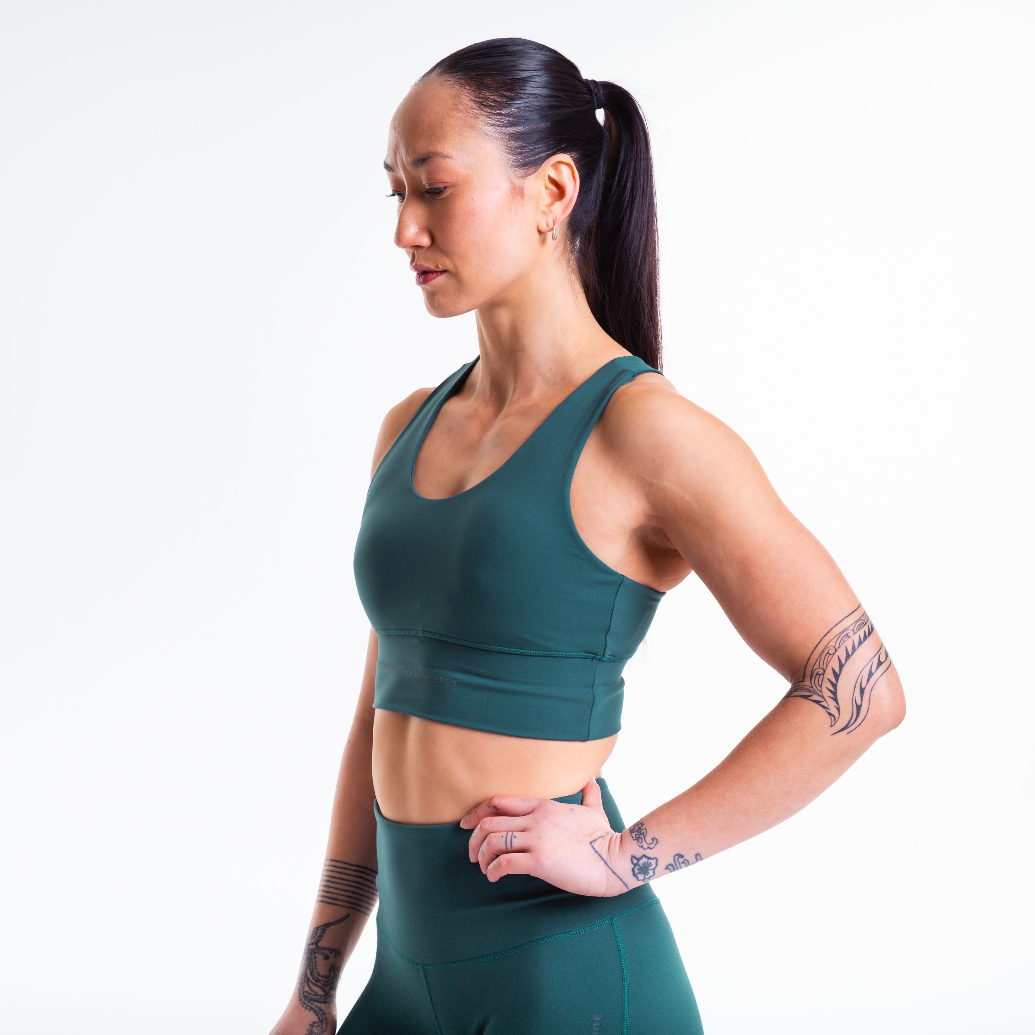 Women's Forest Green Sports Bra