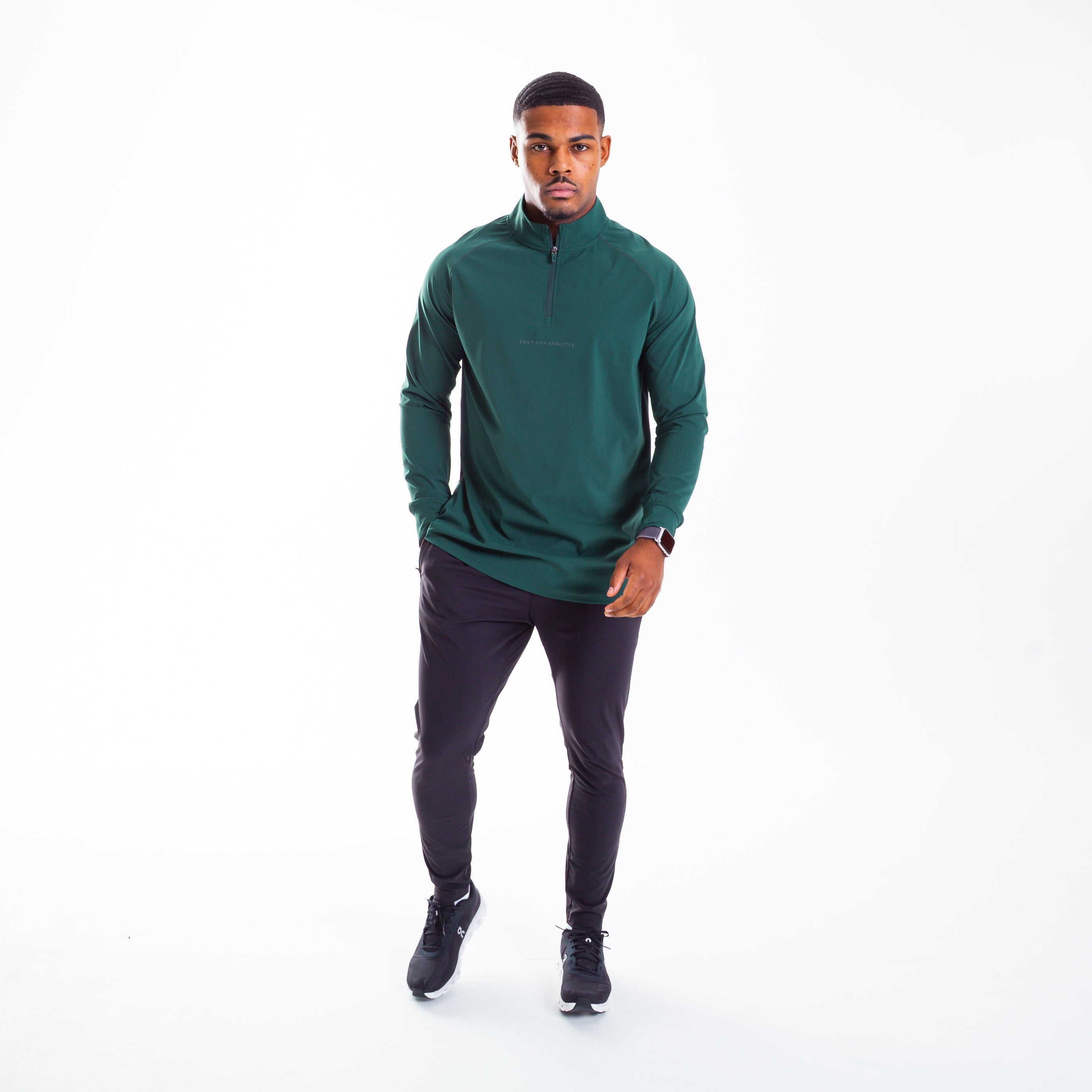 Men's Forest Green 1/4 Zip Pullover