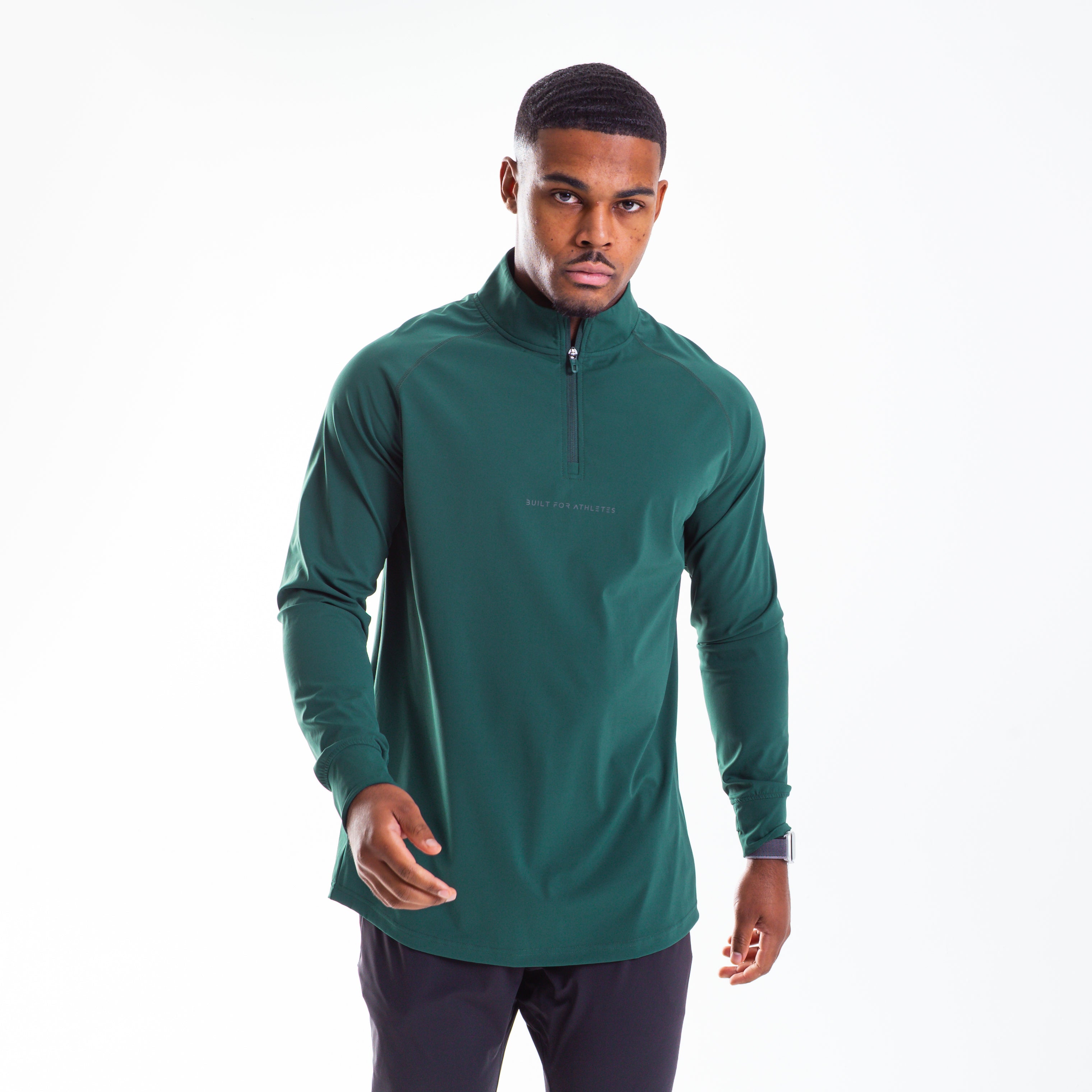 Men's Forest Green 1/4 Zip Pullover