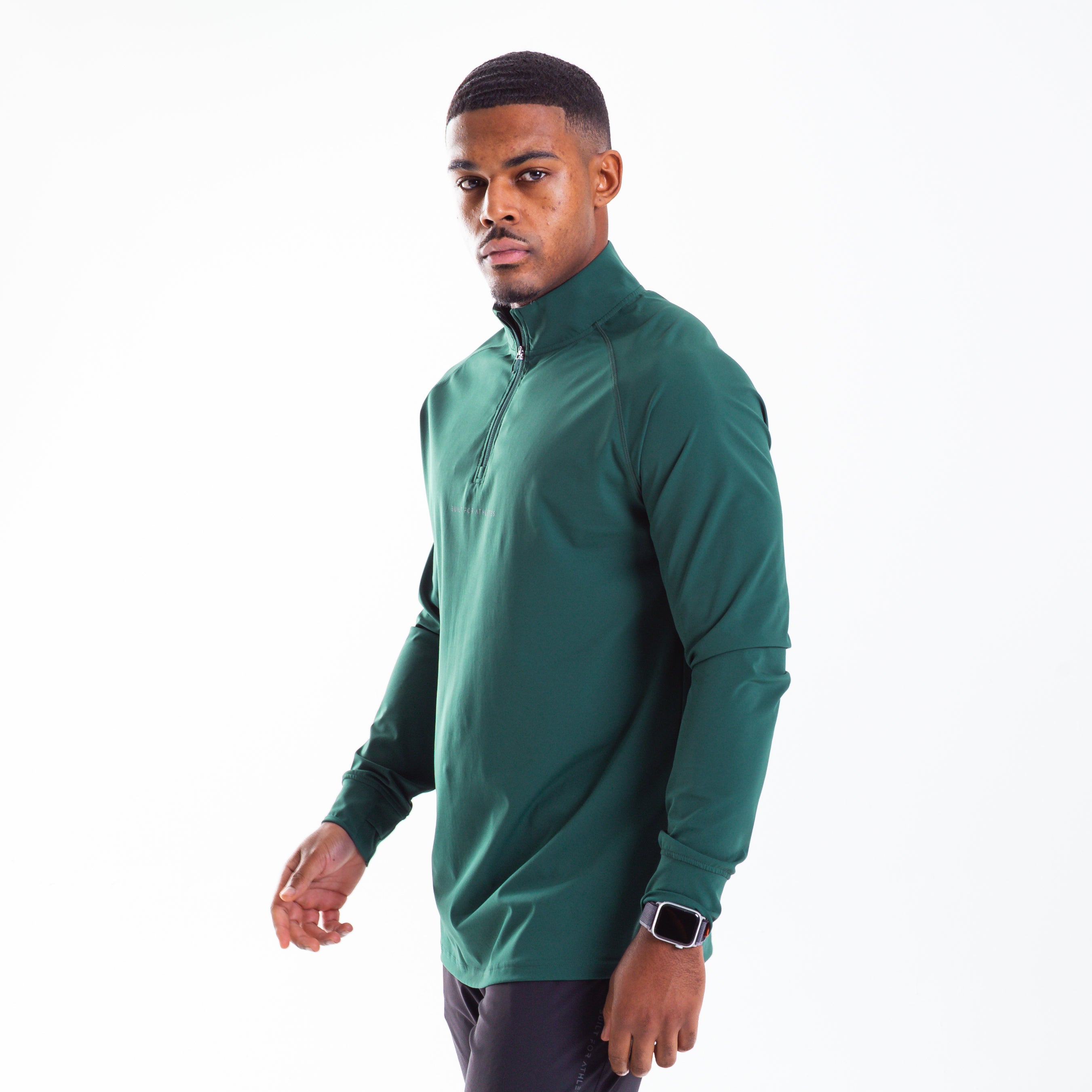 Men's Forest Green 1/4 Zip Pullover
