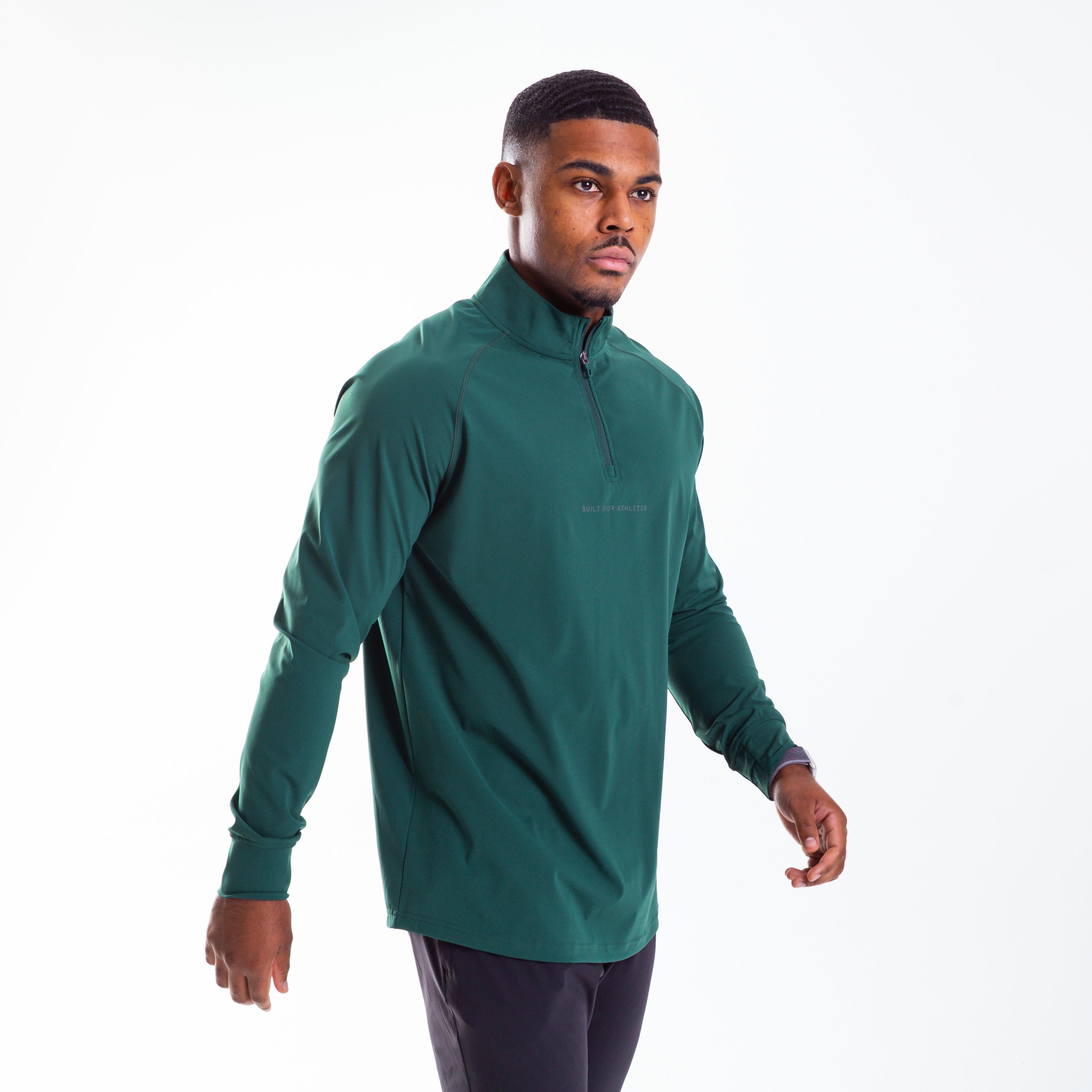 Men's Forest Green 1/4 Zip Pullover