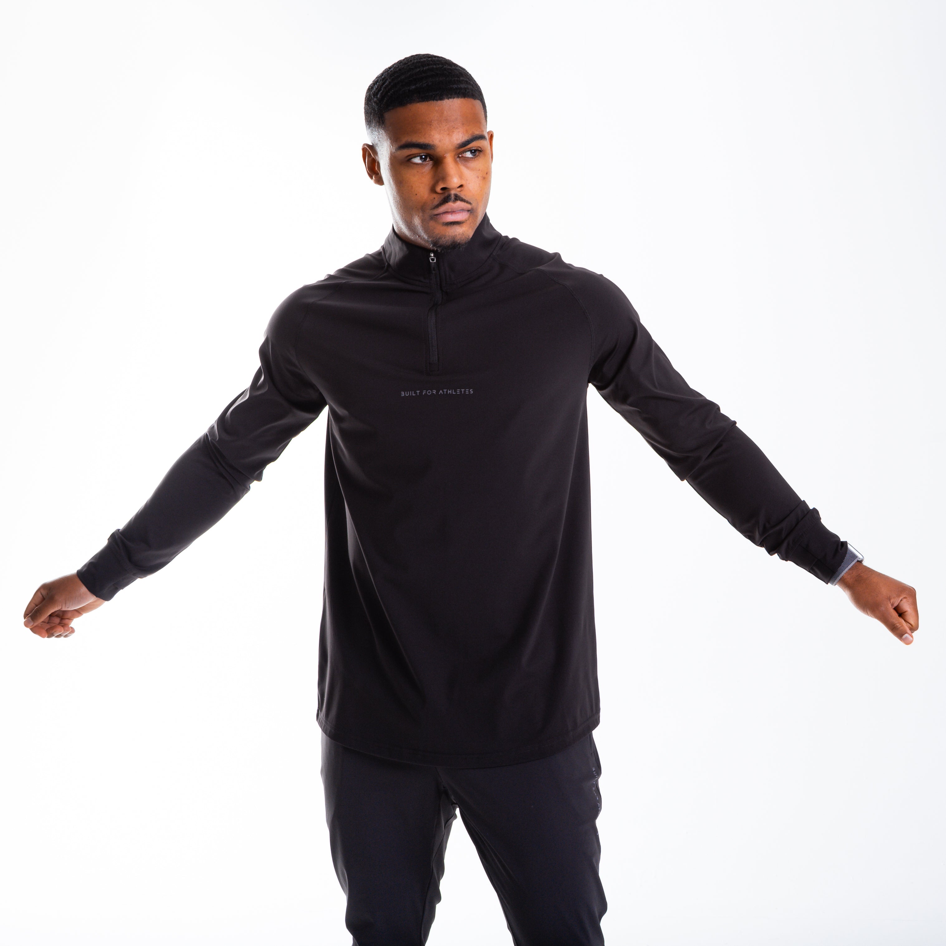Men's Black 1/4 Zip Pullover