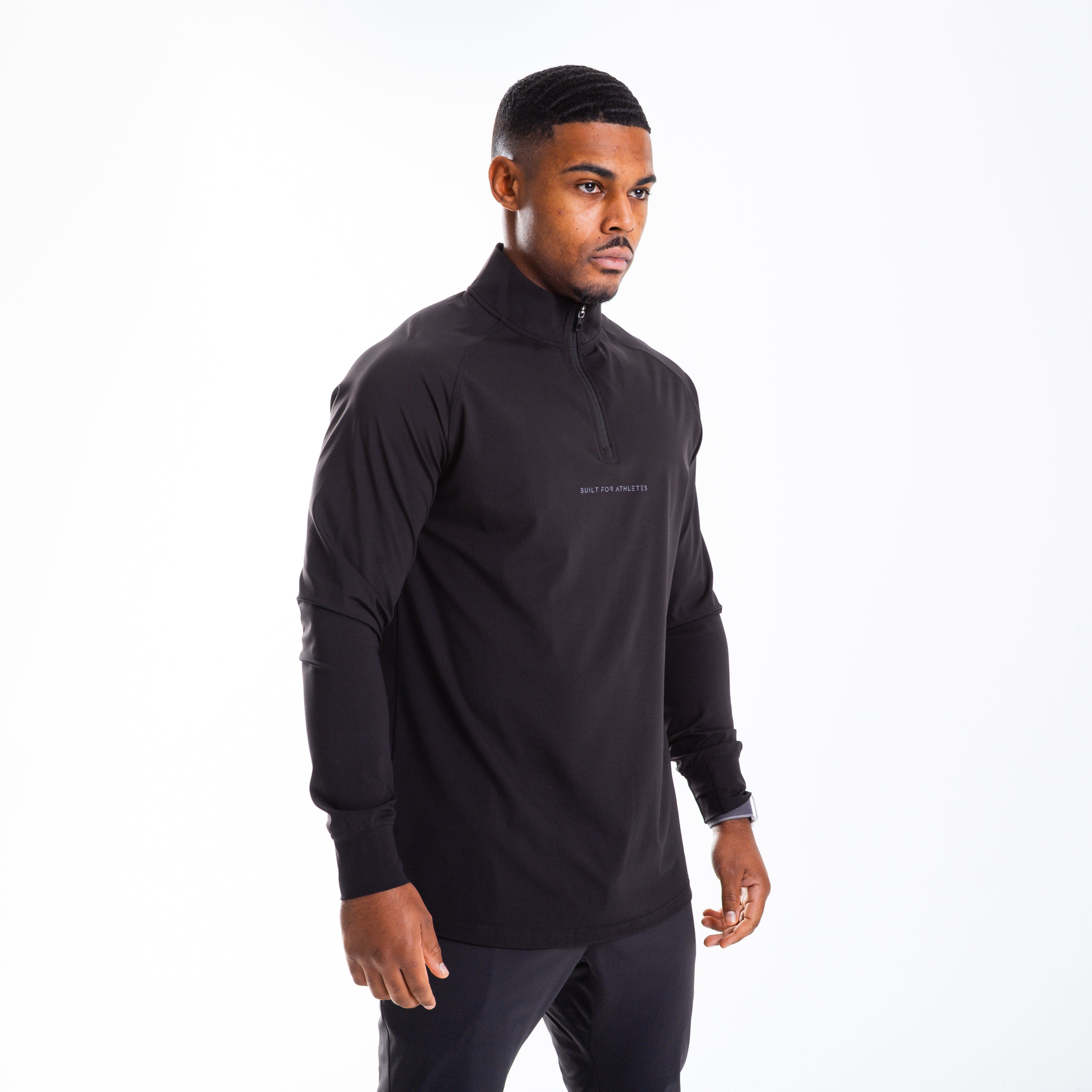 Men's Black 1/4 Zip Pullover