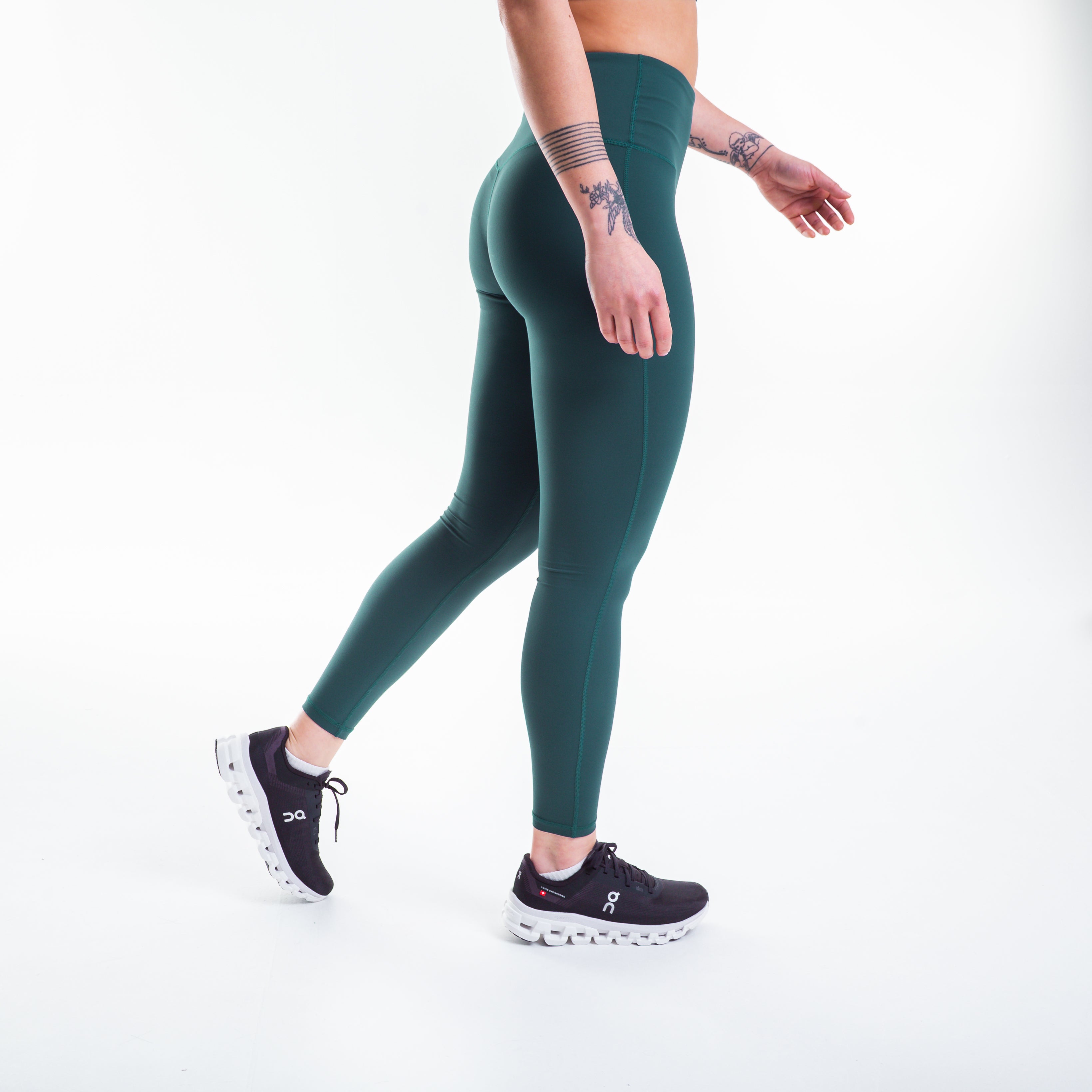 Women's Forest Green Hoodie and Training Leggings