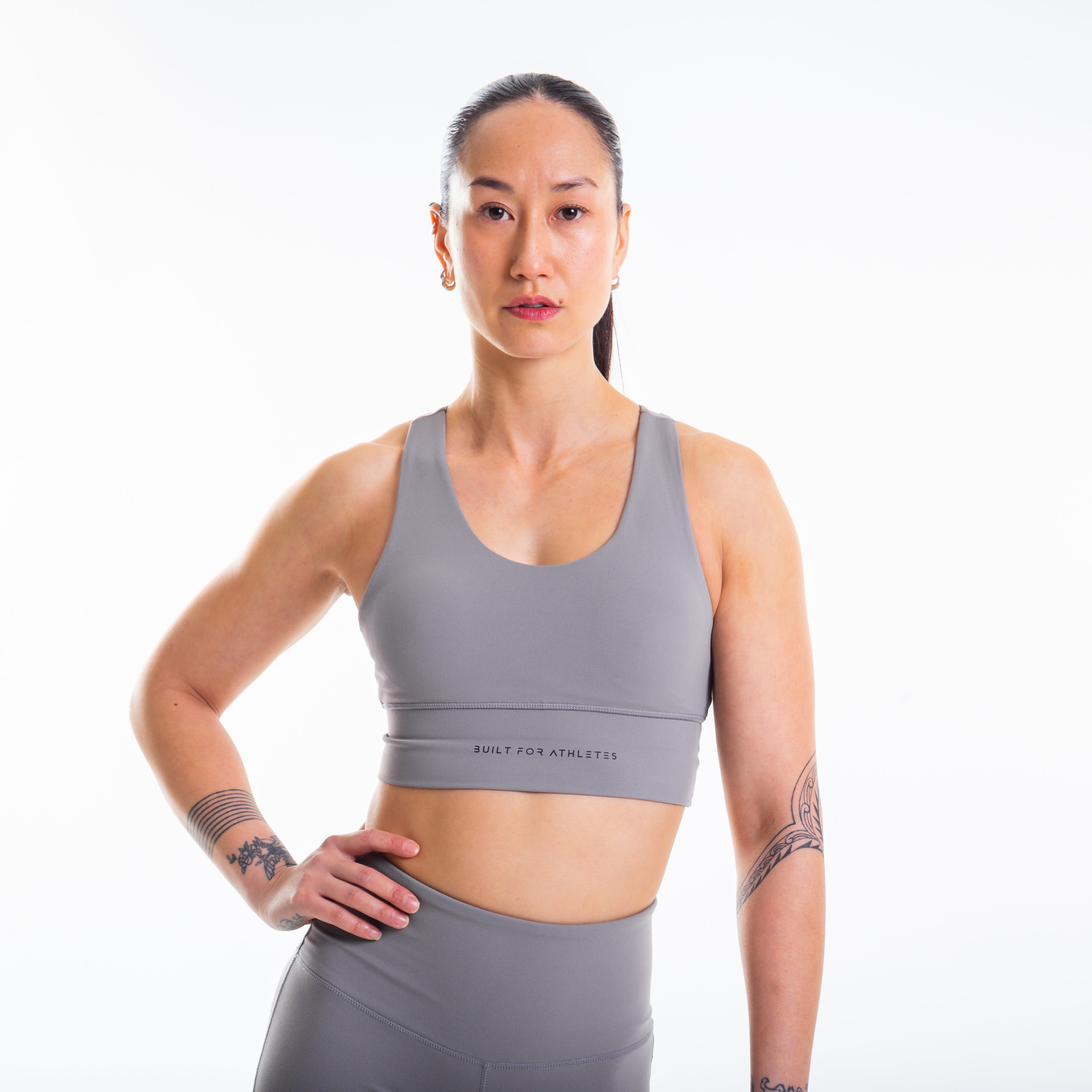 Women's Concrete Sports Bra and Training Leggings