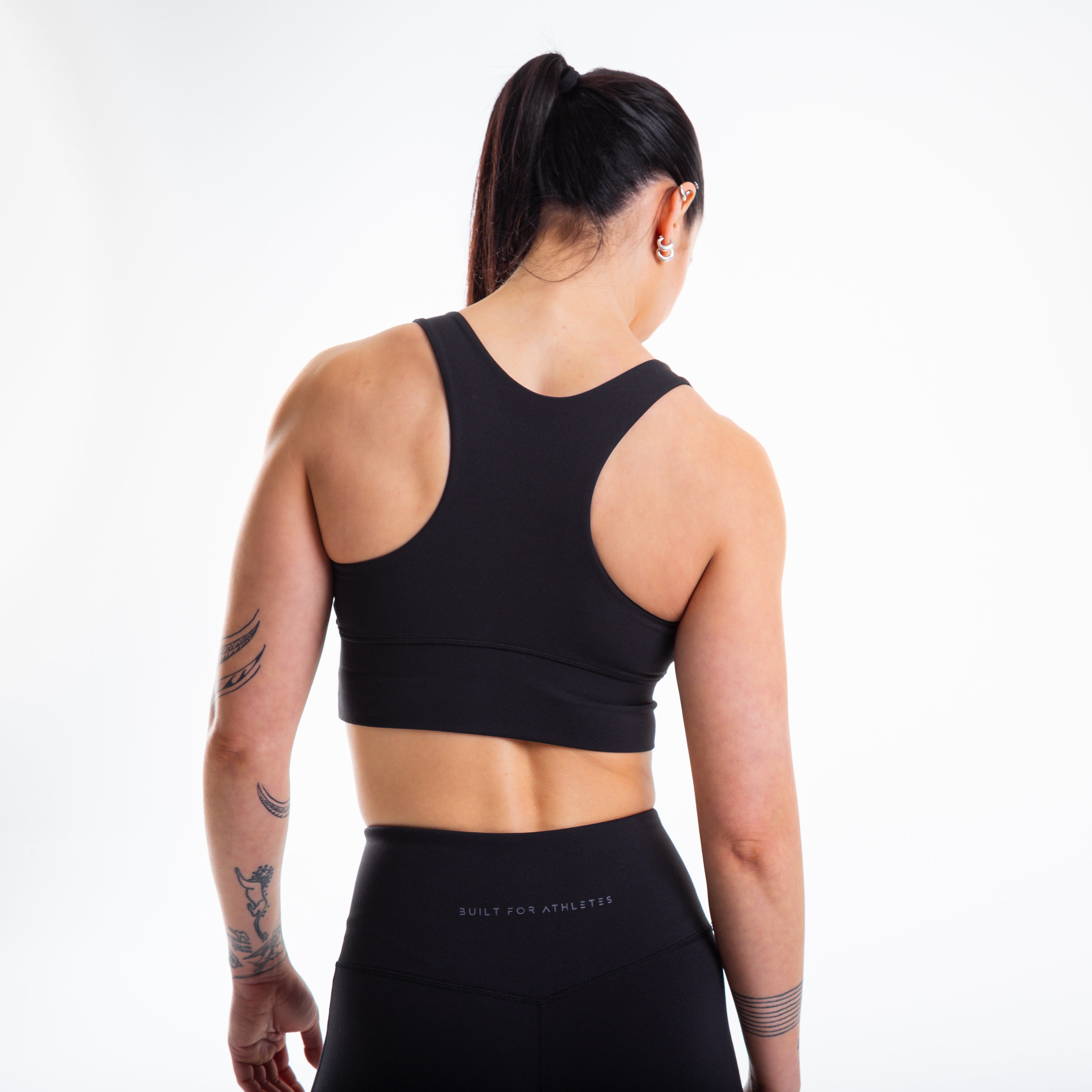 Women's Black Sports Bra and Training Leggings