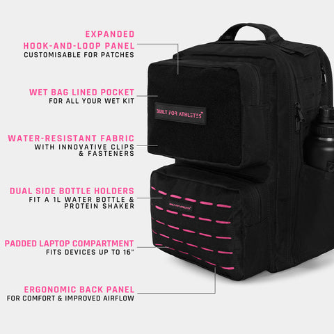 Black & Pink Training Backpack