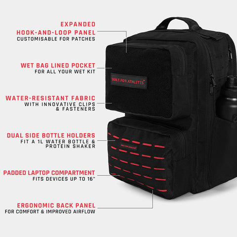 Black & Red Training Backpack