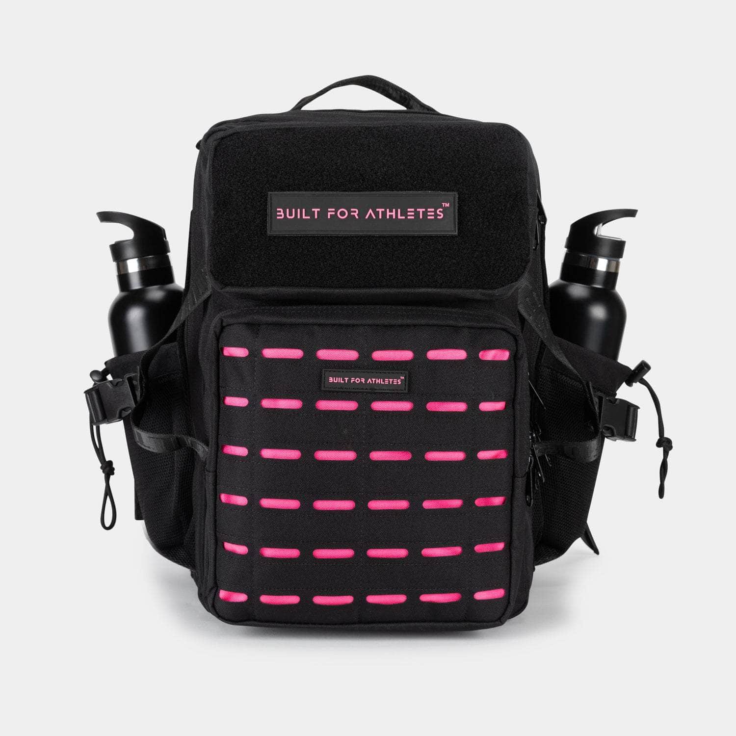 Mittelgroßer schwarzer pinker Turnrucksack - Main Image