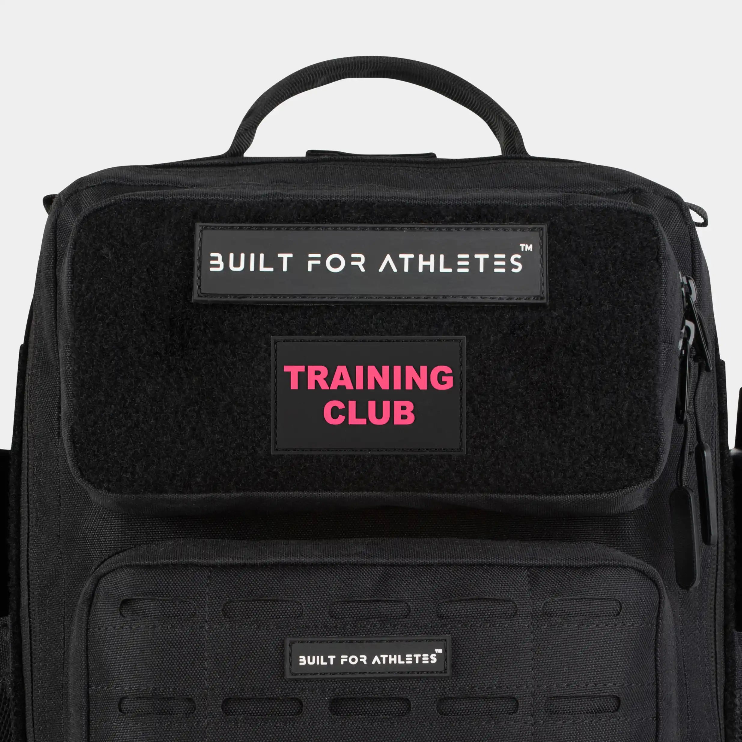 Built for Athletes Patches Pink Text Black Back Training Club Patch