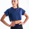 Built For Athletes Womens Shirt Women's Navy Crop Training T-shirt