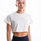 Built For Athletes Womens Shirt Women's Training Crop Tshirt Ecru