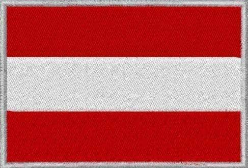 Built for Athletes Patches Austria Flag Patch