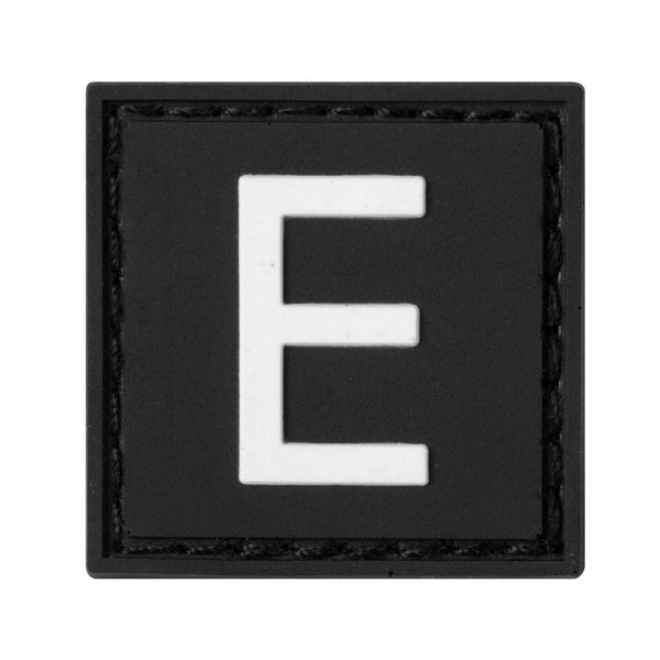 Built for Athletes Patches E Letter Rubber Patches