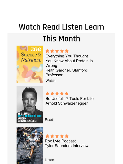 Watch Read Listen Learn: November