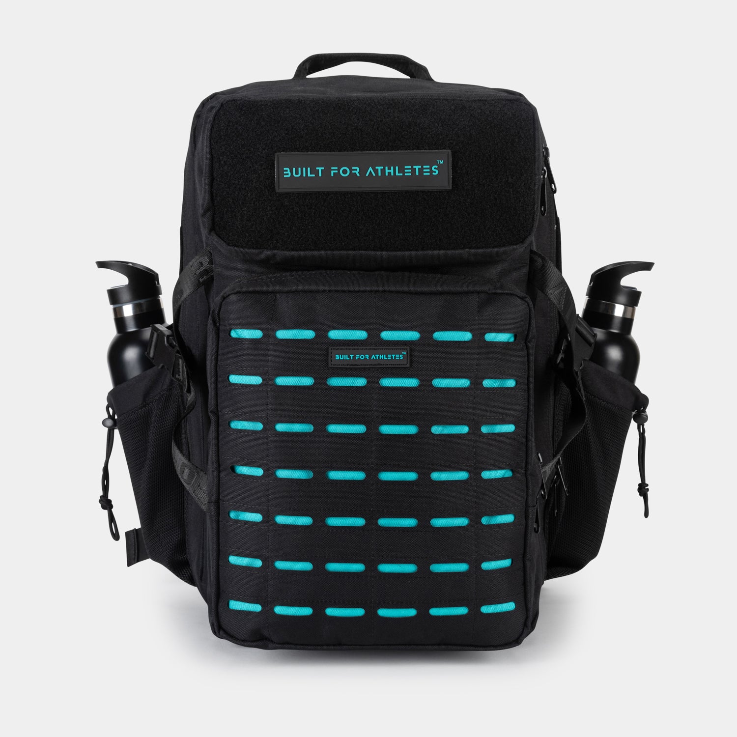 Large Black & Aqua 45L Gym Backpack – Built for Athletes™