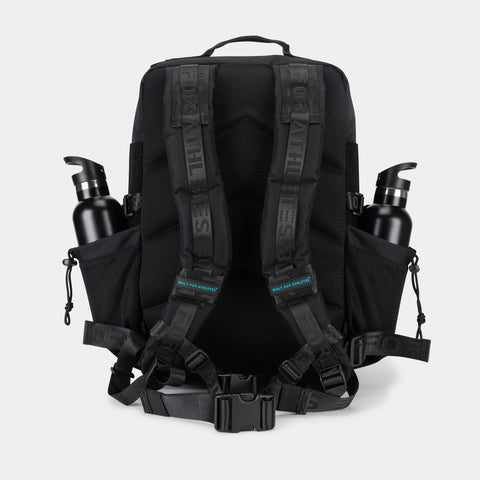 Black & Aqua Gym Backpack 45L