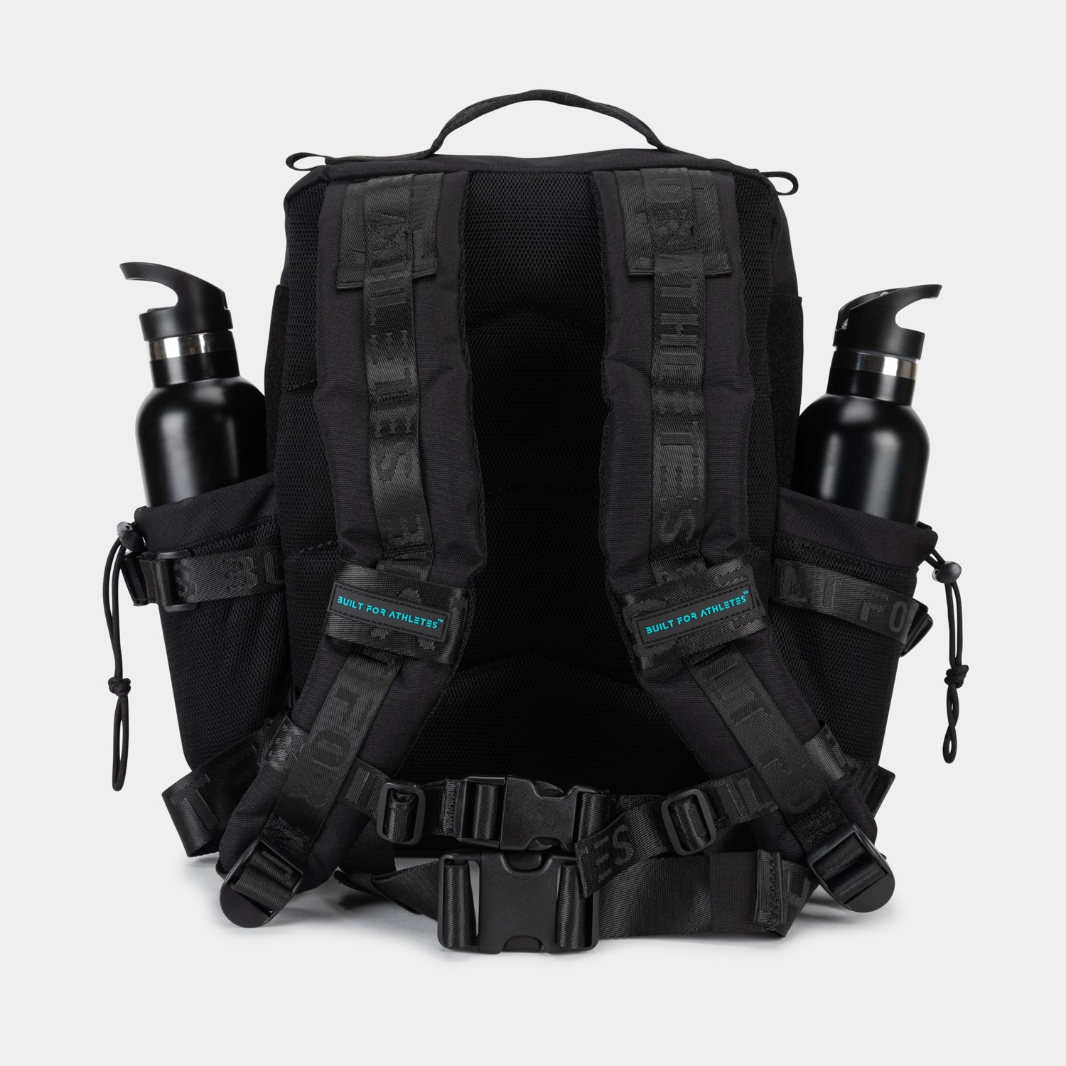 Sac à dos de sport moyen noir et aqua