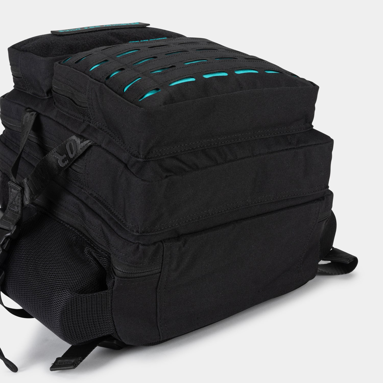 Sac à dos de sport moyen noir et aqua