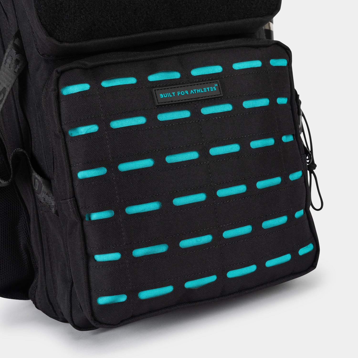 Sac à dos de sport moyen noir et aqua