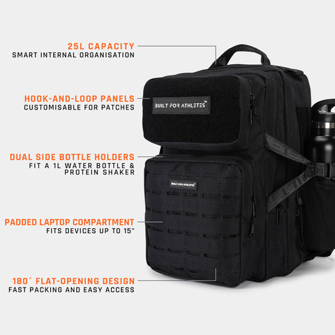 Medium Black Gym Backpack