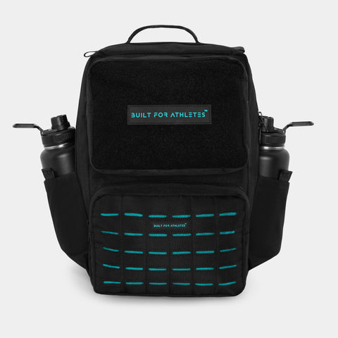 Sac à dos d'entraînement noir et bleu turquoise