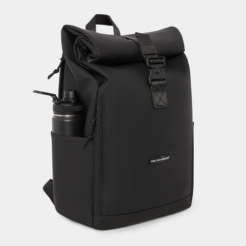 Black Roll Top Backpack 22L