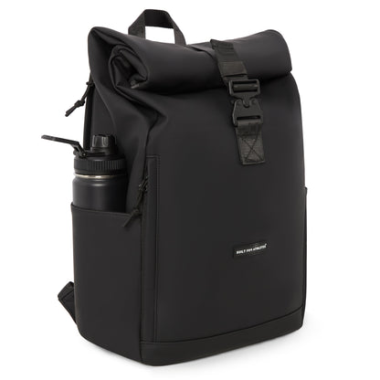 Black Roll Top 22L Backpack