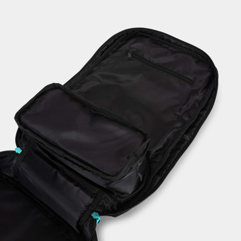 Black & Aqua Hybrid Backpack 35L