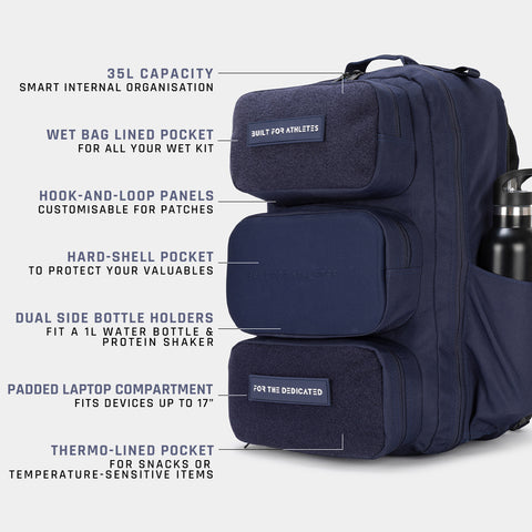 Sac à dos hybride bleu marine