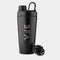 Black Stainless Steel Protein Shaker 600ml