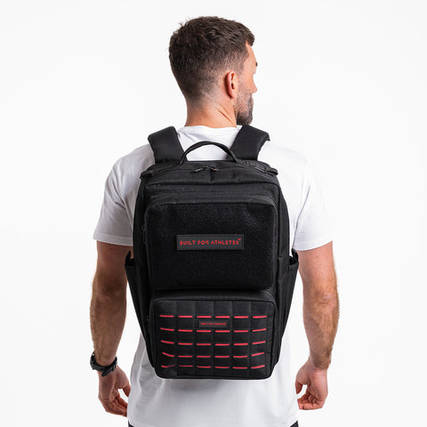 Sac à dos d'entraînement noir et rouge