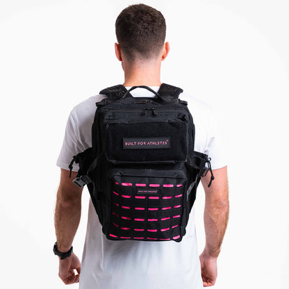 Medium Black & Pink 25L Gym Backpack