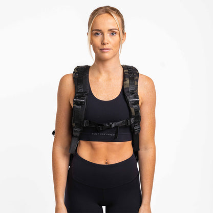 Large Black Camo 45L Gym Backpack