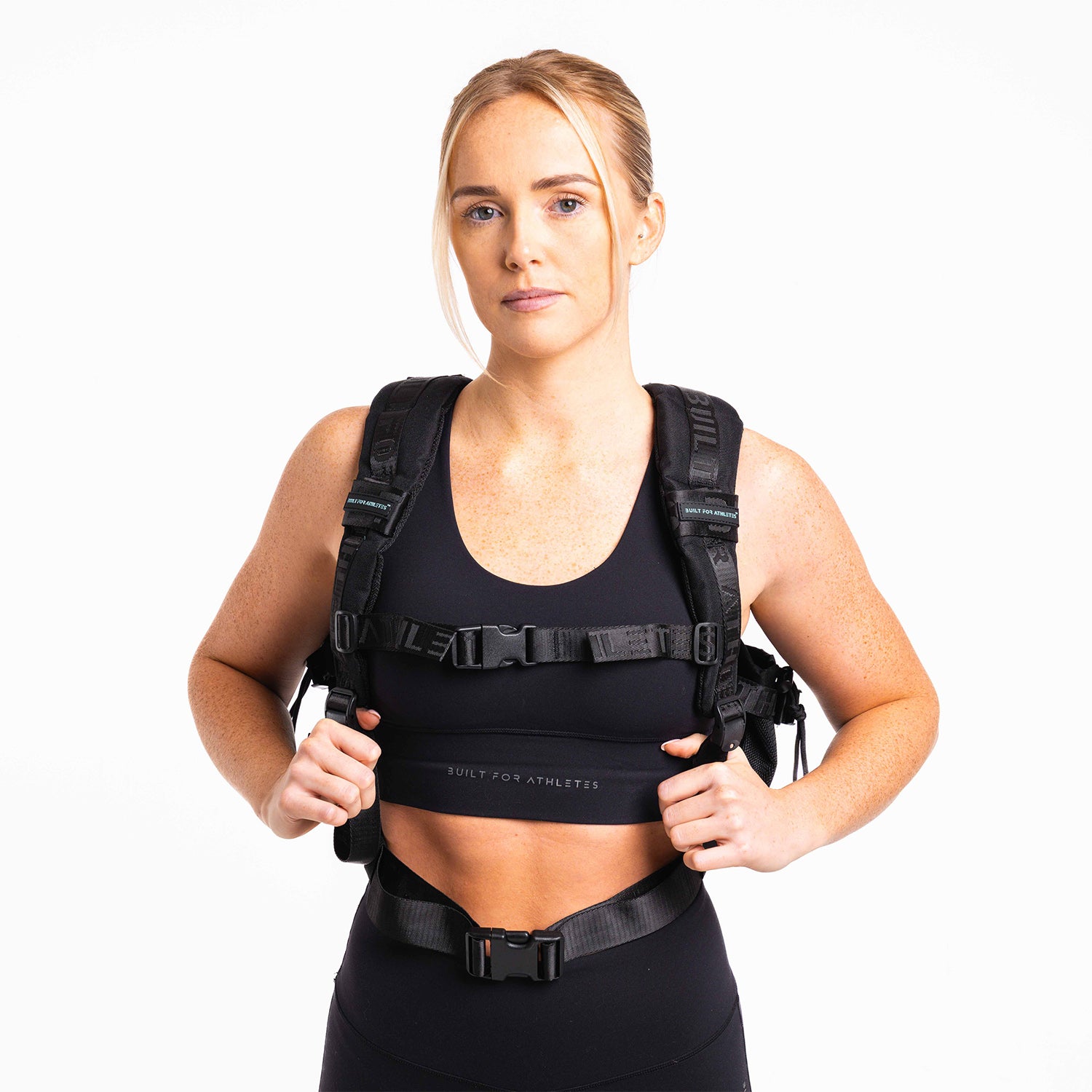 Medium Black & Aqua 25L Gym Backpack