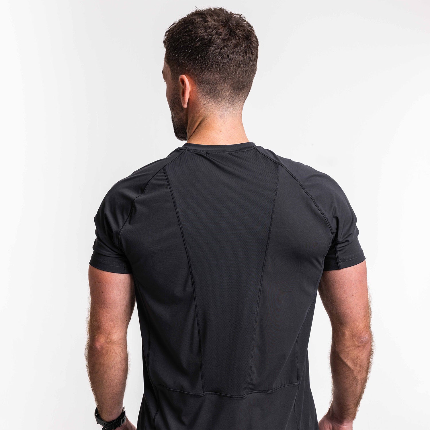 Men's Black Hybrid Training T-Shirt