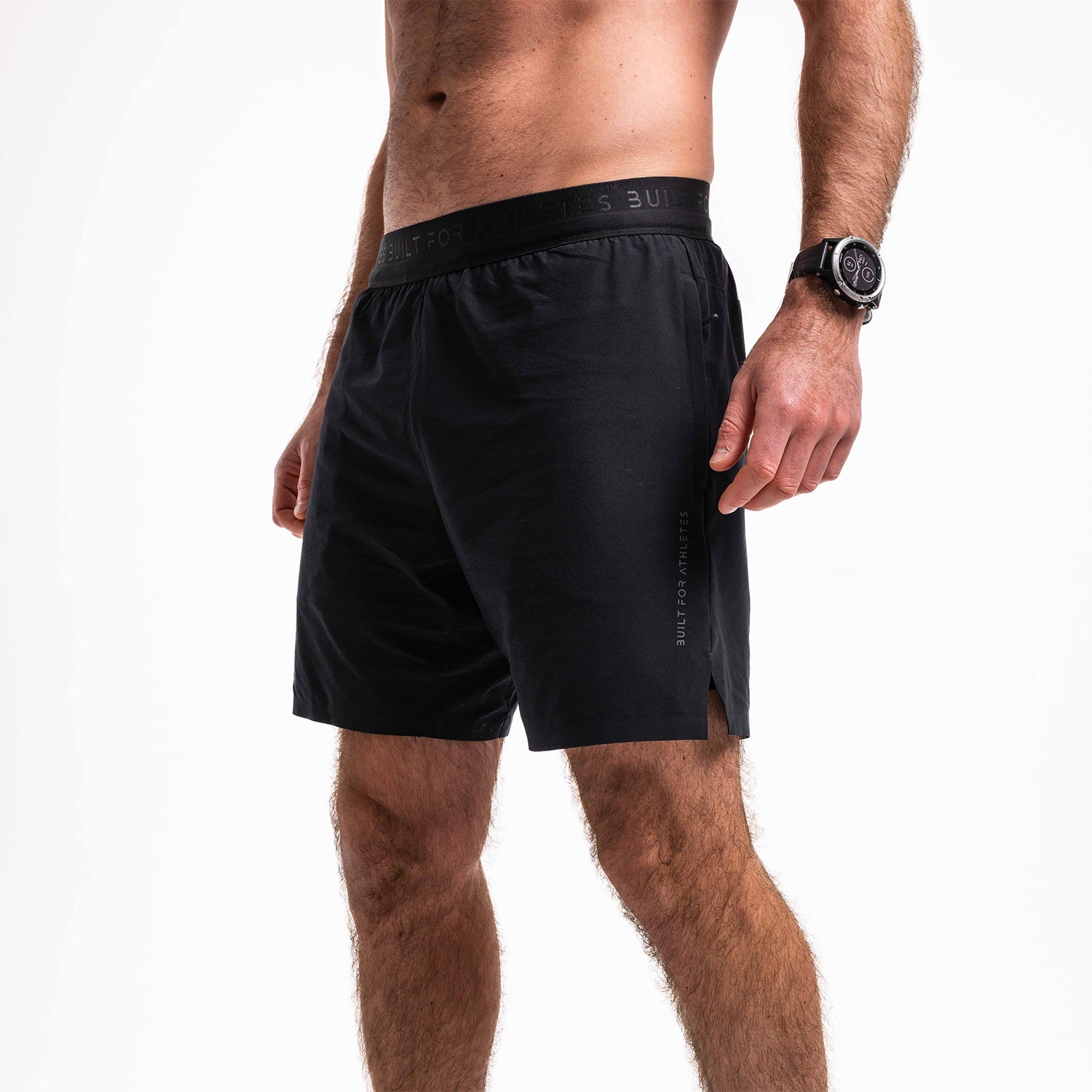 Men's Black 2-in-1 Hybrid Training Shorts