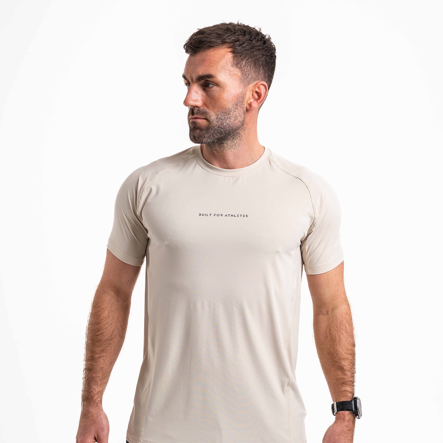Men's Ecru Hybrid Training T-Shirt
