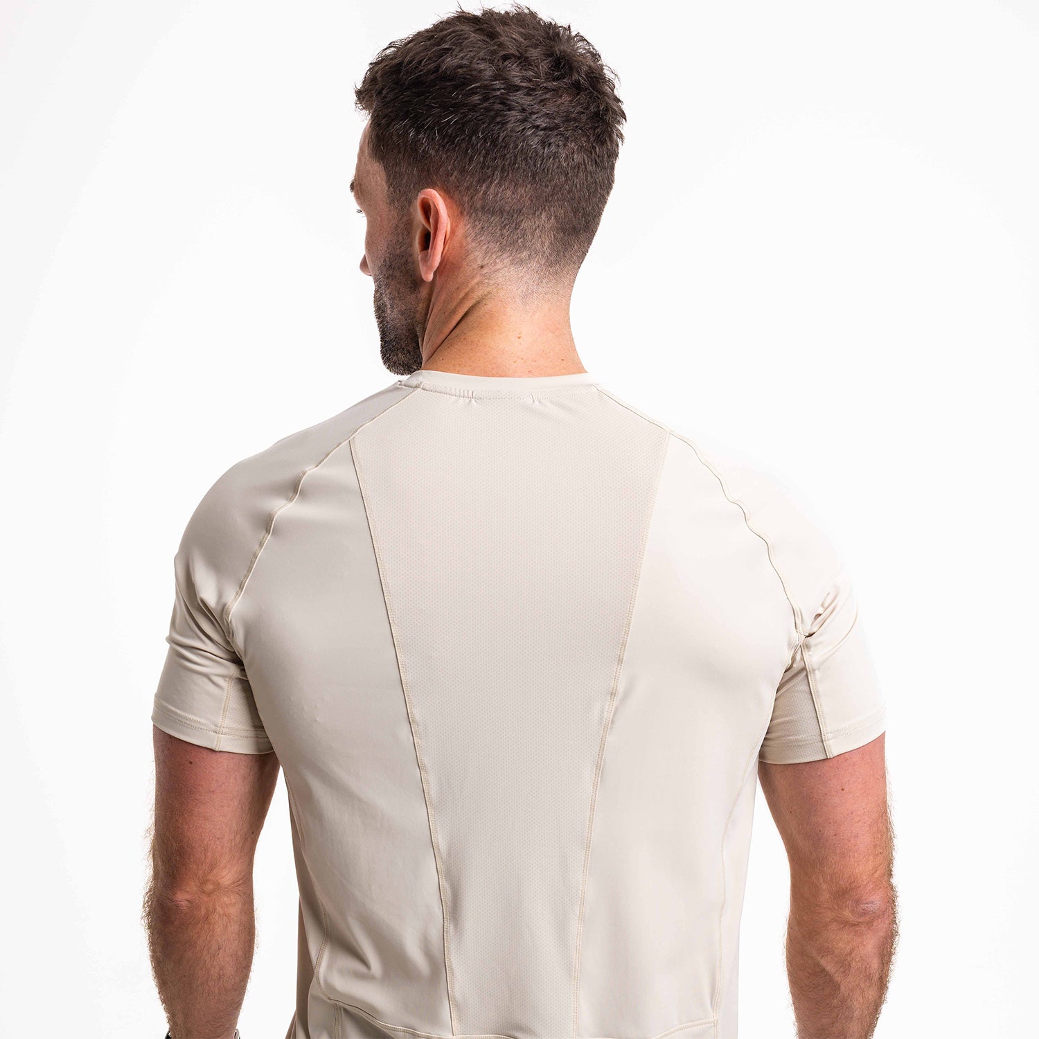 Men's Ecru Hybrid Training T-Shirt