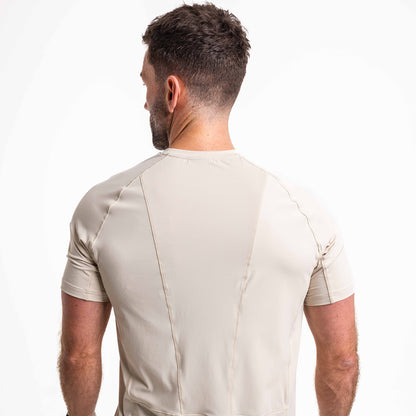 Men's Ecru Hybrid Training T-Shirt