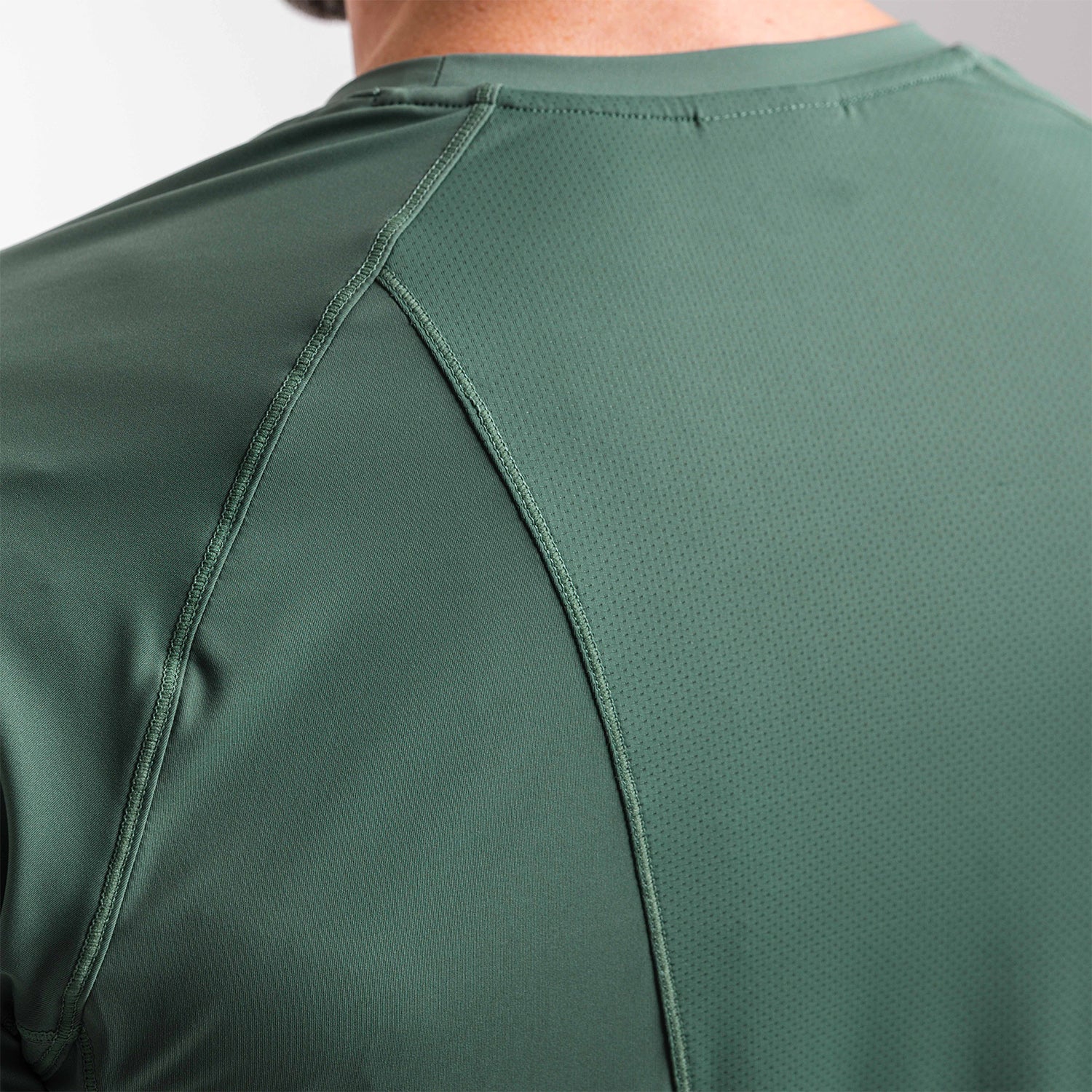 Men's Washed Green Hybrid Training T-Shirt